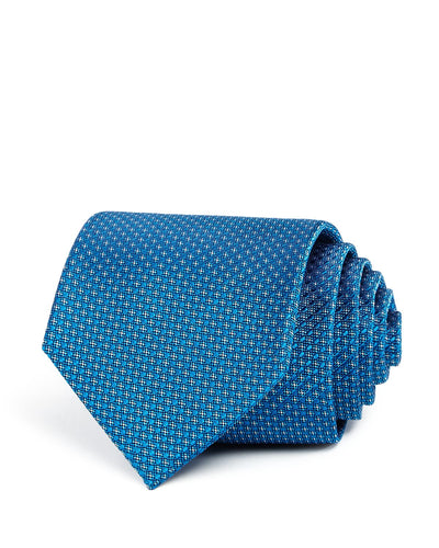 The Men's Store Micro-neat Silk Classic Tie Teal