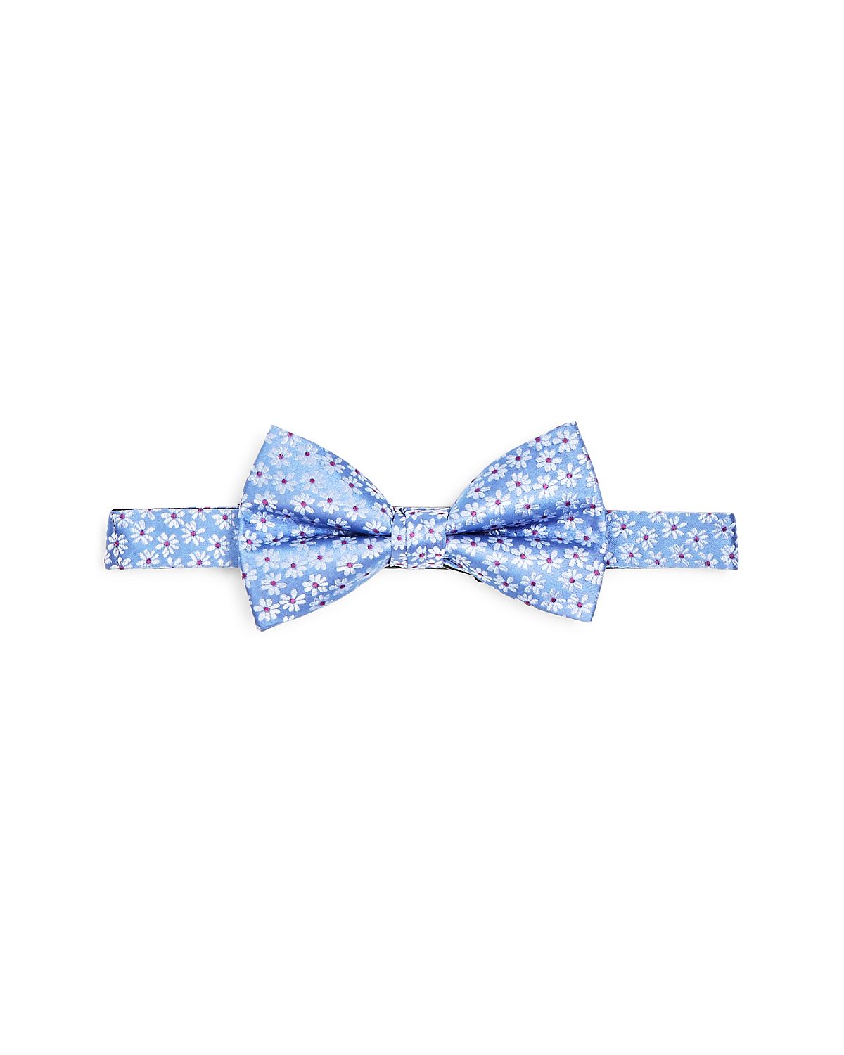 The Men's Store Mini Floral Silk Pre-tied Bowtie Blue