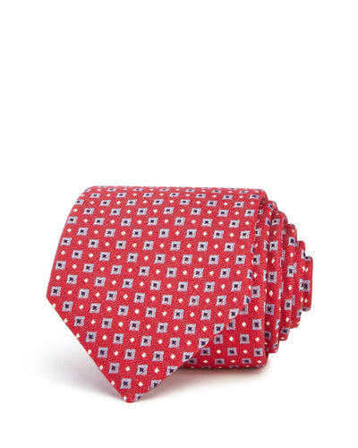 The Men's Store Mini Squares Classic Tie Red