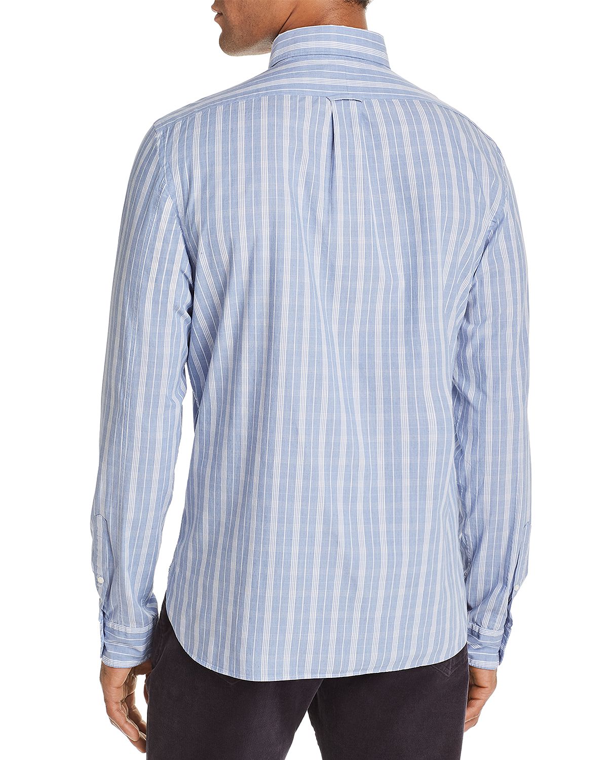 The Men's Store Plaid Classic Fit Shirt Light Blue