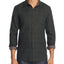 The Men's Store Plaid Houndstooth-print Regular Fit Flannel Shirt Green