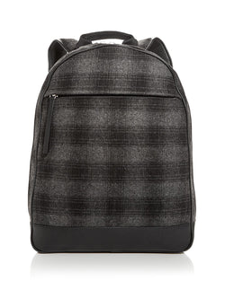 The Men's Store Plaid Wool Backpack Gray thumbnail 1