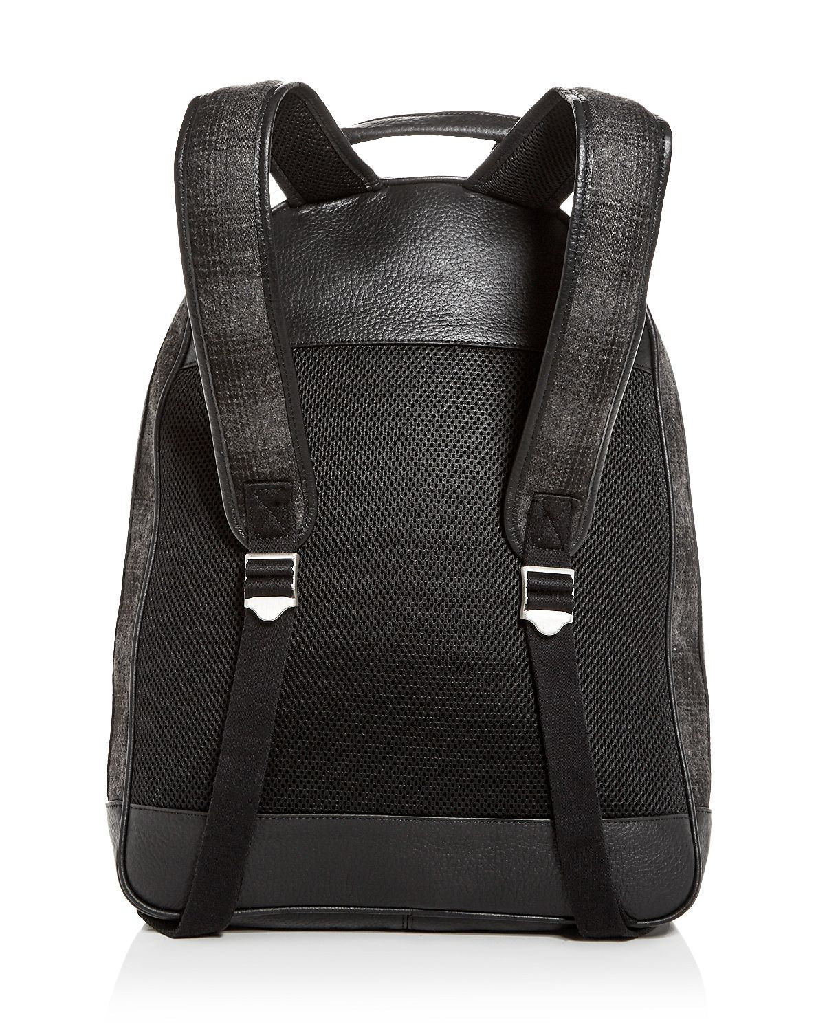 The Men's Store Plaid Wool Backpack Gray