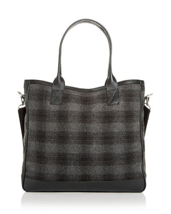 The Men's Store Plaid Wool Tote Gray thumbnail 3