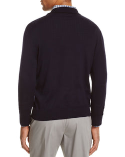 The Men's Store Quarter-zip Sweater True Navy thumbnail 3