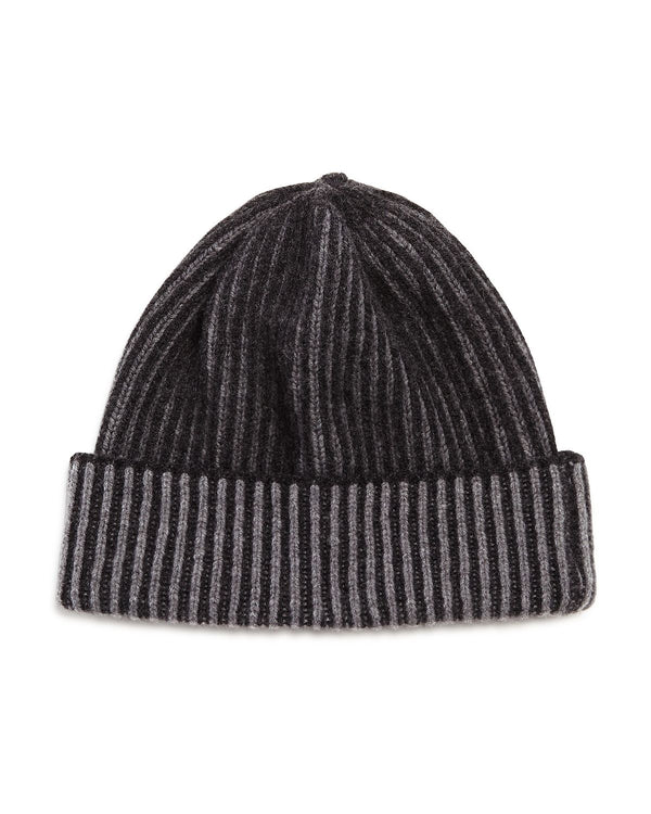 The Men's Store Ribbed Knit Hat Charcoal
