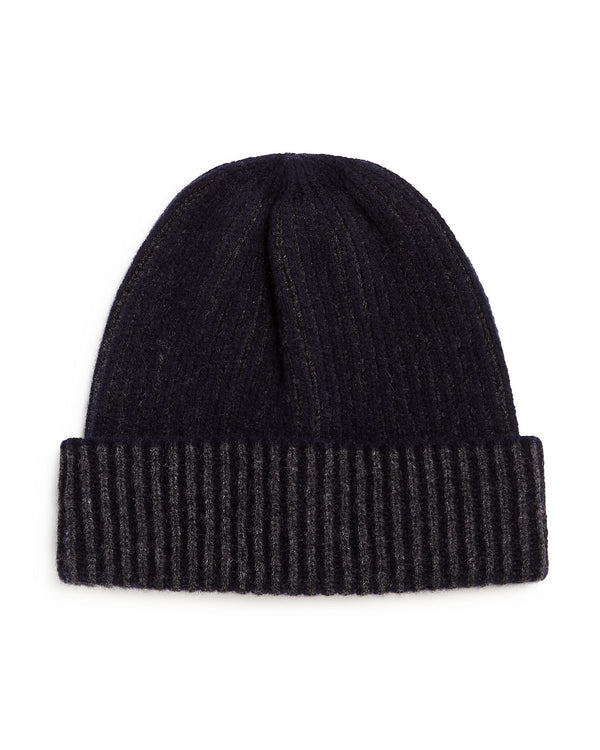 The Men's Store Ribbed Knit Hat Navy