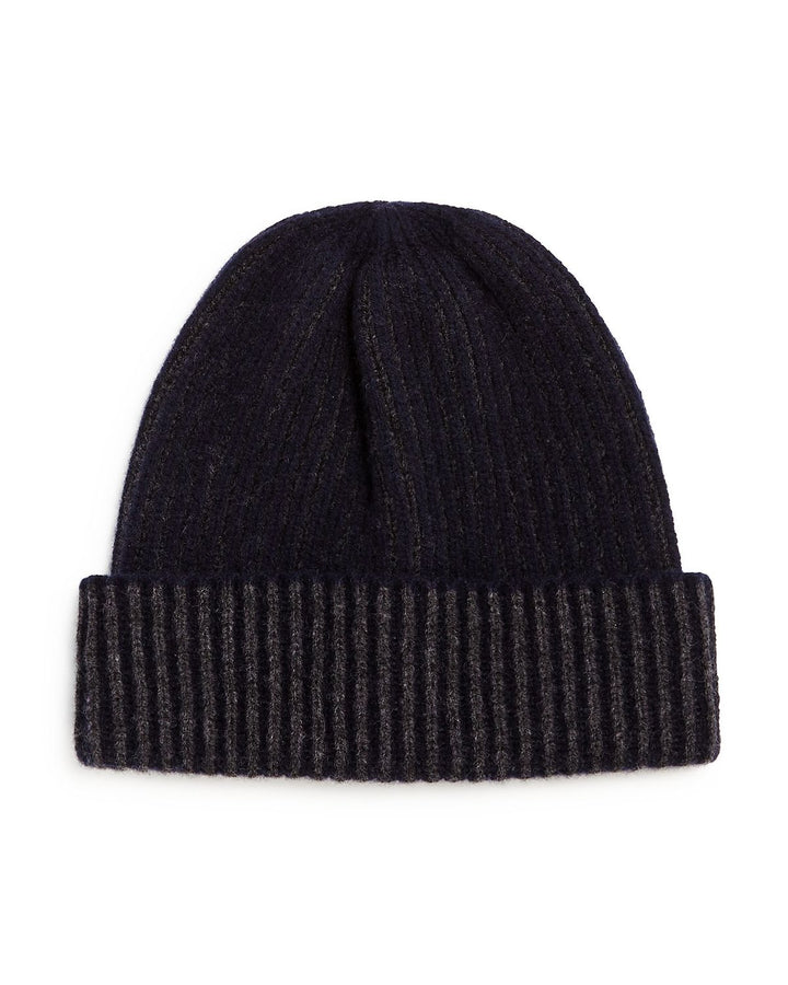 The Men's Store Ribbed Knit Hat Navy