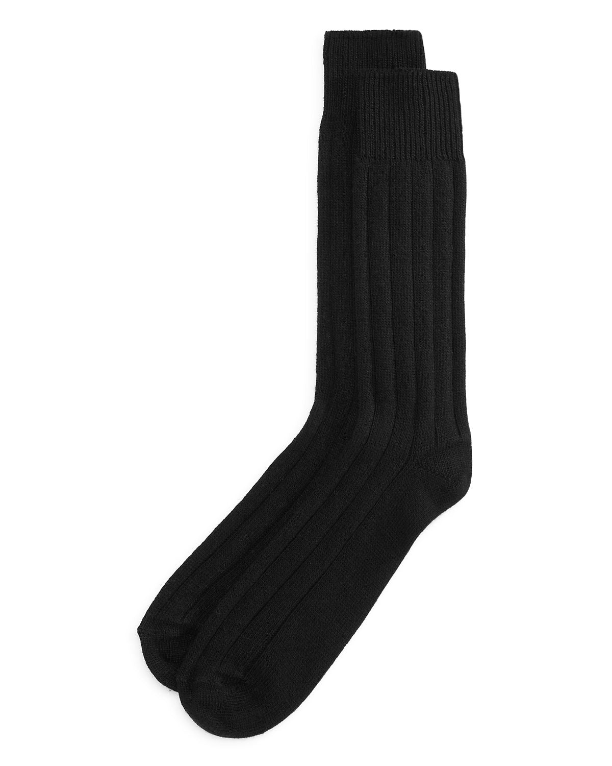 The Men's Store Ribbed Socks Black