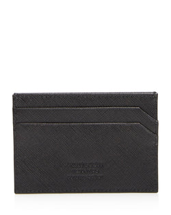 The Men's Store Saffiano Card Case Black thumbnail 1