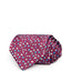 The Men's Store Scattered Floral Silk Classic Tie Plum