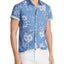 The Men's Store Short-sleeve Floral-print Classic Fit Poplin Shirt Floral Print