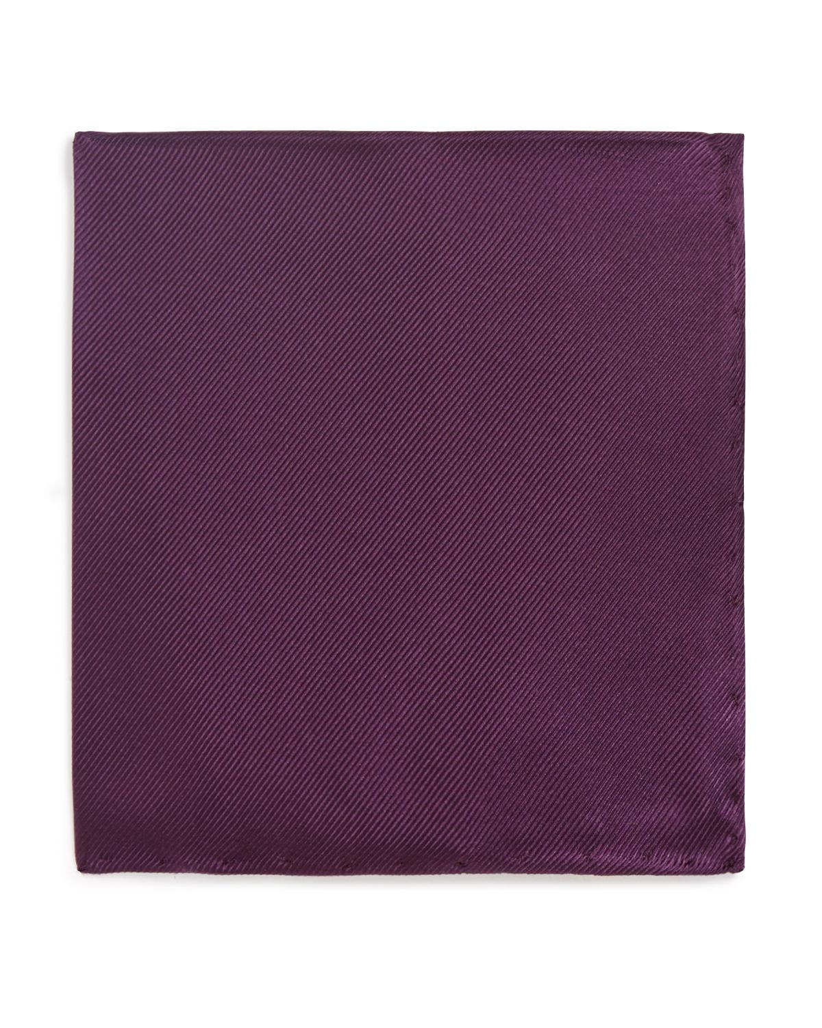 The Men's Store Silk Pocket Square Purple