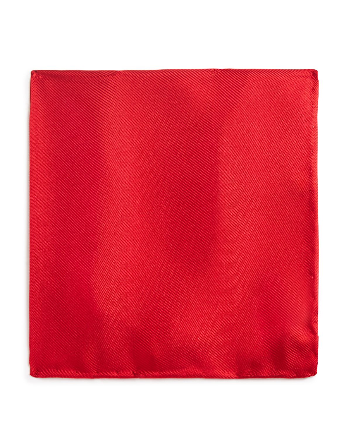 The Men's Store Silk Pocket Square Red