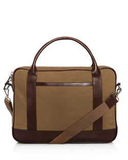 The Men's Store Slim Briefcase Khaki thumbnail 1