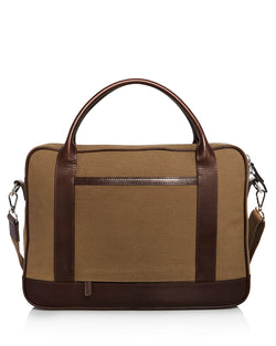 The Men's Store Slim Briefcase Khaki thumbnail 3