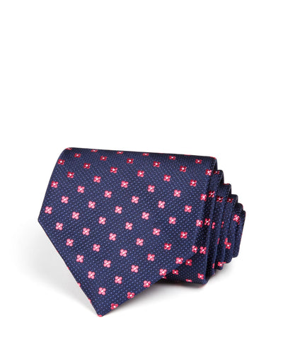 The Men's Store Small Florette Wide Tie Navy