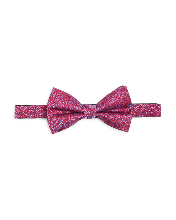 The Men's Store Stem & Leaf Silk Bow Tie Red