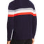 The Men's Store Striped Merino Wool Sweater Navy Stripe