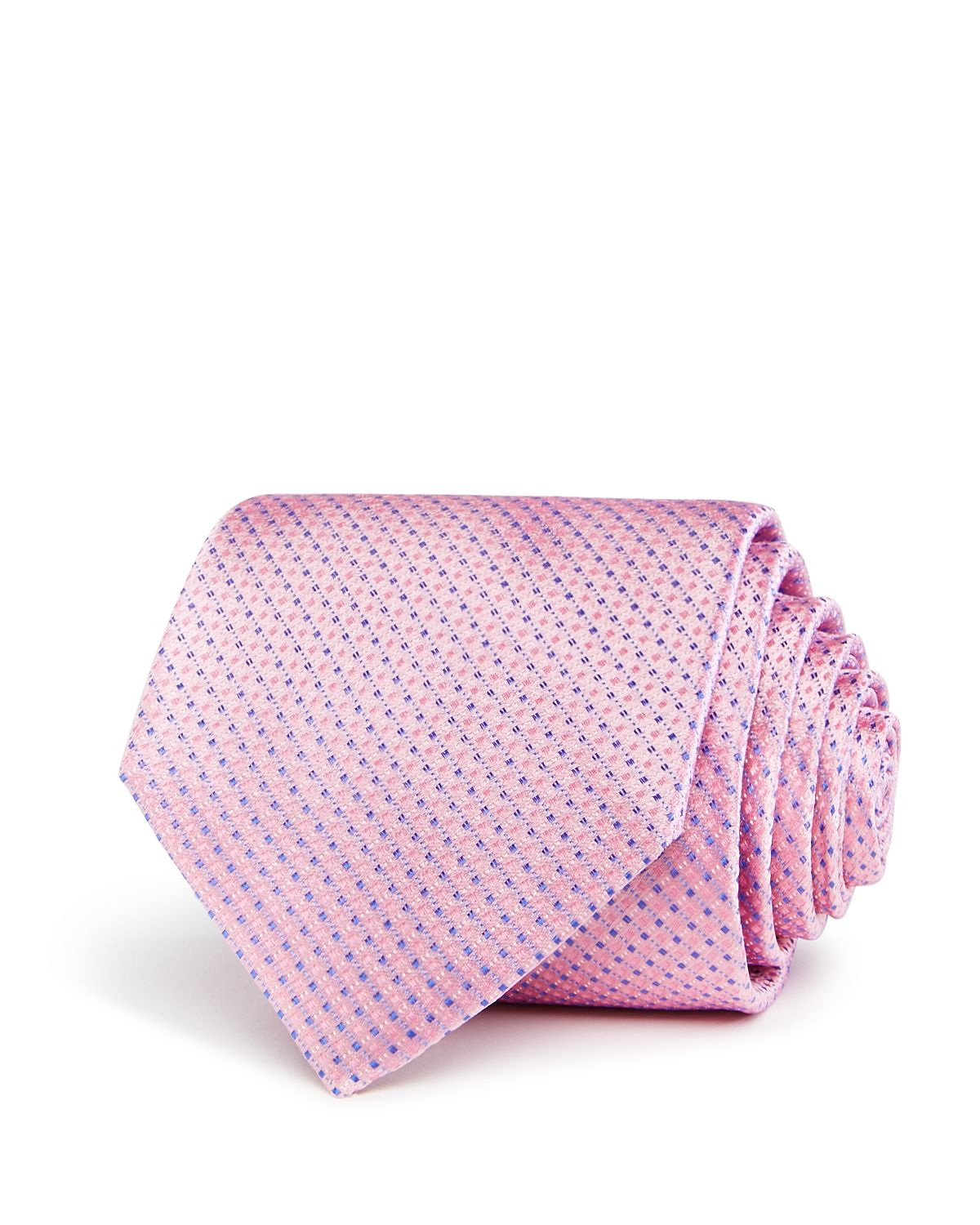 The Men's Store Textured Neat Silk Classic Tie Pink