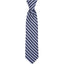 The Men's Store Textured Stripe Silk Classic Tie Navy