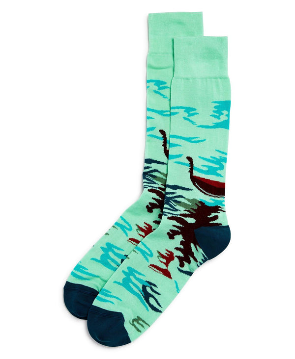 The Men's Store  The Store At Bloomingdale's Gondola Socks Aqua