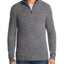 The Men's Store The Store At Bloomingdales Half-zip Tweed Cashmere Sweater Gray