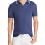The Men's Store Tipped Chevron-stitch Classic Fit Polo Shirt Washed Blue