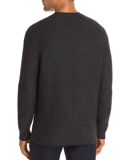 The Men's Store Tipped Crewneck Sweater Coal thumbnail 2