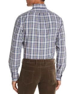The Men's Store Tri-color Plaid Classic Fit Shirt Gray thumbnail 2