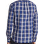 The Men's Store Tri-color Plaid Classic Fit Shirt Navy