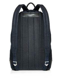 The Men's Store Waxed Canvas Backpack Navy thumbnail 3