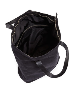 The Men's Store Waxed Canvas Tote Bag Navy thumbnail 3