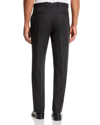 The Men's Store Wool Mlange Classic Fit Pants Charcoal