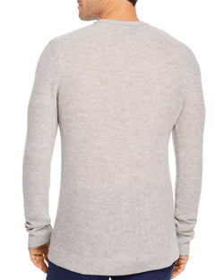 The Men's Store Wool & Cashmere Honeycomb Sweater Gray/Navy thumbnail 2