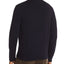 The Men's Store Zip-front Merino Wool Cardigan Navy