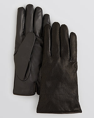 The Men's Store at Bloomingdale's Perforated Leather Palm Tech Glovesl