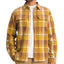 The North Face Arroyo Flannel Shirt Arrowwood Yellow Large Half Dome Plaid