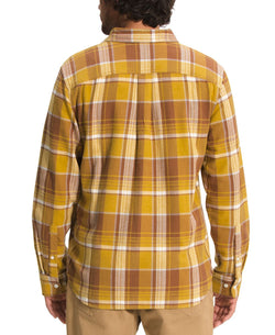 The North Face Arroyo Flannel Shirt Arrowwood Yellow Large Half Dome Plaid thumbnail 2