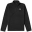 The North Face Black TKA-100 Glacier Fleece Quarter-Zip Pullover