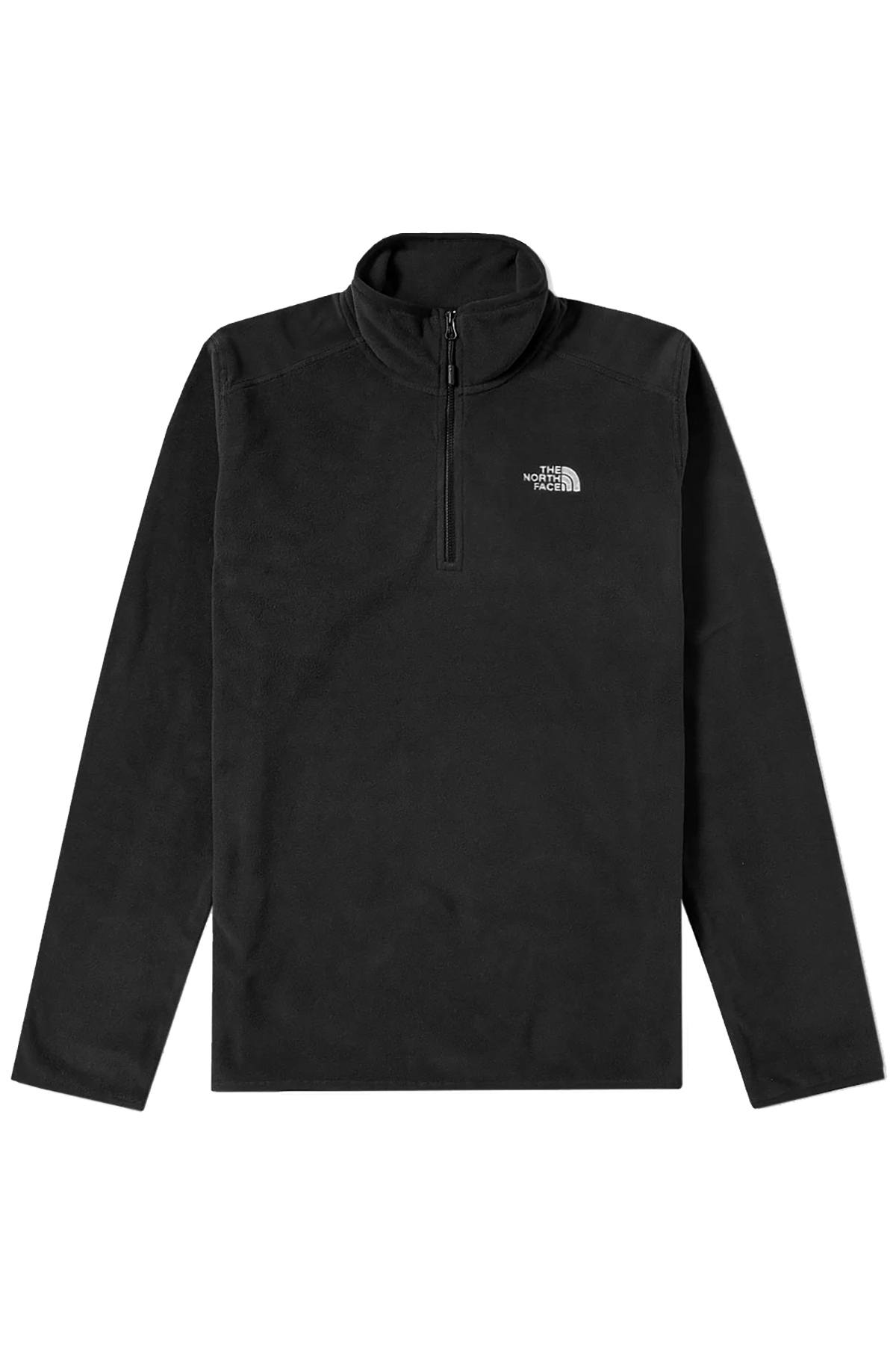 The North Face Black TKA-100 Glacier Fleece Quarter-Zip Pullover