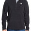 The North Face Black TKA-100 Glacier Fleece Quarter-Zip Pullover
