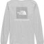 The North Face Box Logo Shirt Tnf Light Grey Heather Meld Grey