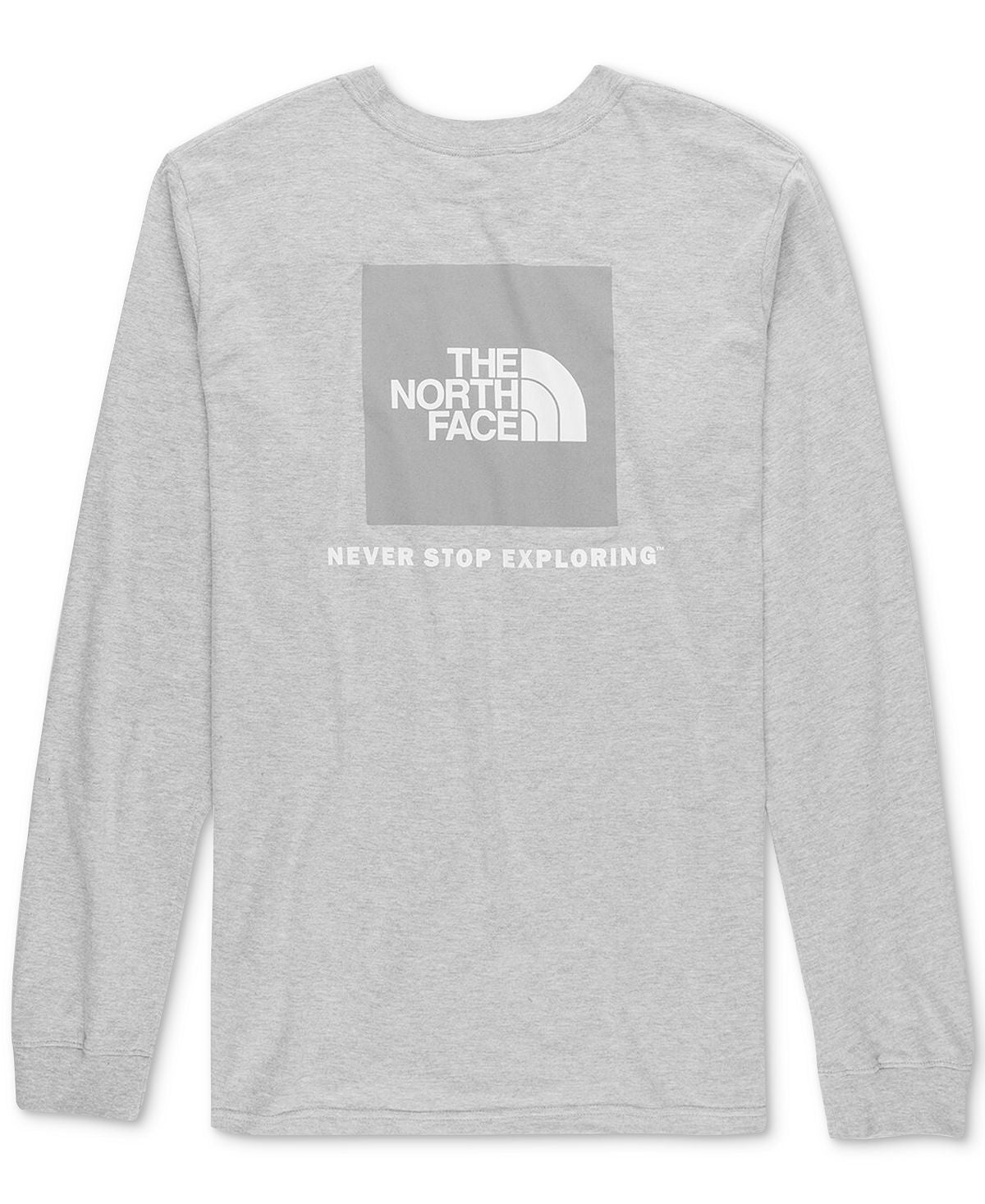 The North Face Box Logo Shirt Tnf Light Grey Heather Meld Grey