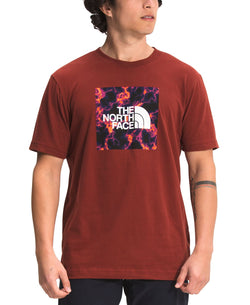 The North Face Boxed In Camo Logo Graphic T-shirt Brick House Red thumbnail 1