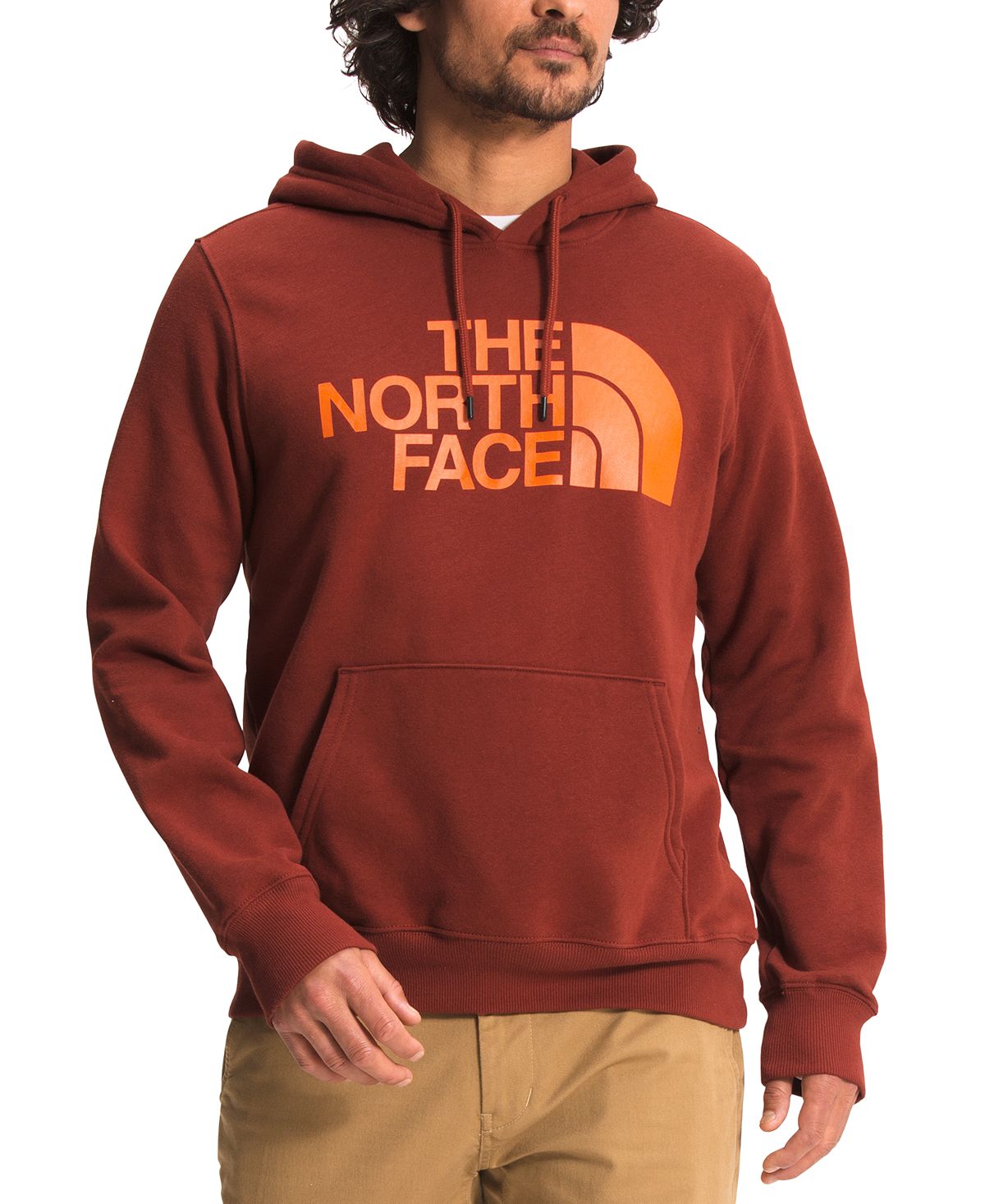 The North Face Half Dome Logo Hoodie Brick House Red
