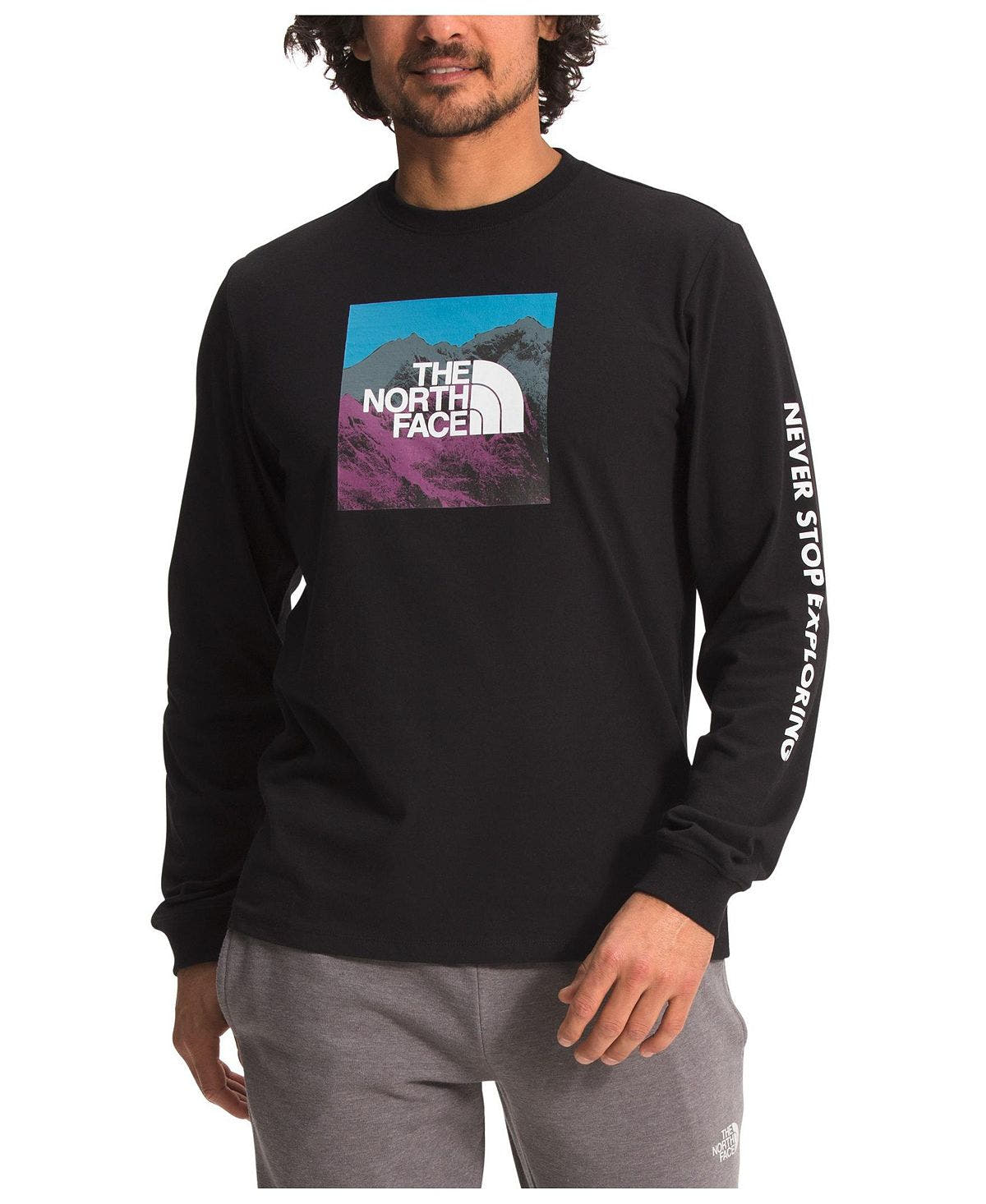 The North Face L/s Logo Play Tee Tnf Black