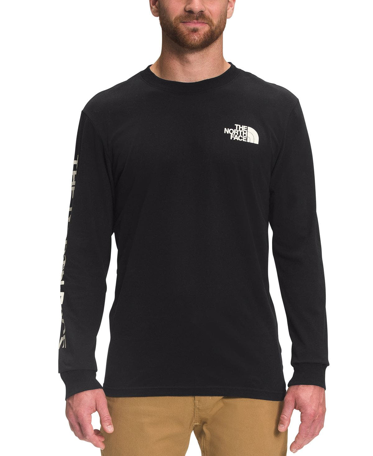 The North Face Long-sleeve Logo T-shirt Tnf Black/vintage White