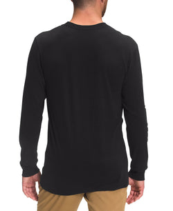 The North Face Long-sleeve Logo T-shirt Tnf Black/vintage White thumbnail 2