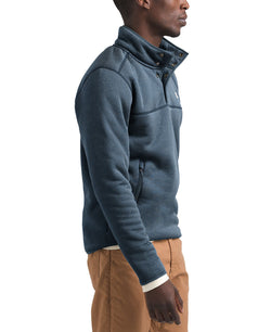 The North Face Men"s Sherpa Patrol Fleece Sweatshirt Shady Blue Heather/Peyote Beige thumbnail 2